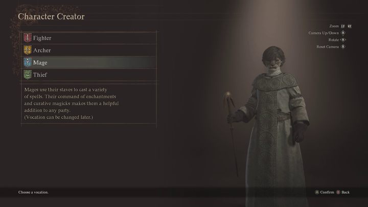 W czasie tworzenia postaci w DD2 poproszeni zostaniecie o wybranie jednej z 4 wokacji - Dragons Dogma 2: Jak zmienić wokację? - Dragons Dogma 2 - poradnik do gry