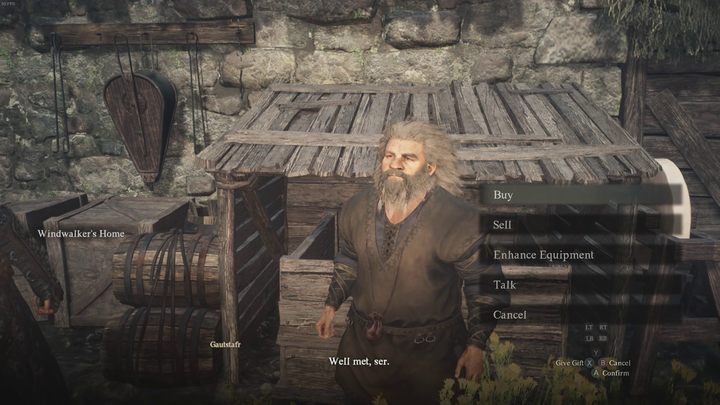 Po zakończeniu zadania Put a Spring in Thy Step możecie powrócić do domku Gautstafra, który od tej pory funkcjonować będzie jak handlarz orężem - Dragons Dogma 2: Jak odblokować Dwarven Smithing? - Dragons Dogma 2 - poradnik do gry