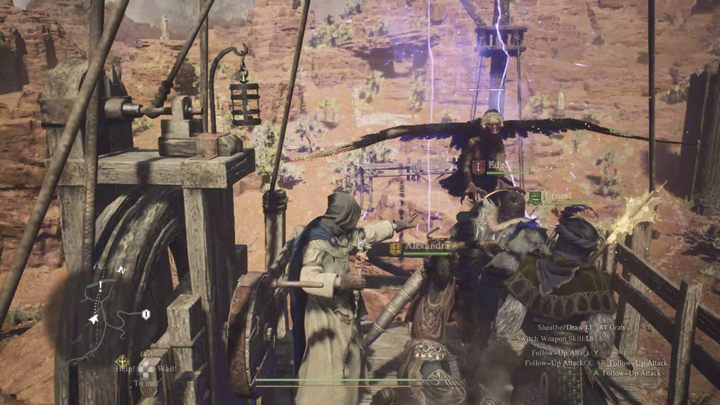 Podobnie jak w przypadku jazdy wozem, kolejka linowa nie jest idealnie bezpiecznym środkiem transportu - Dragons Dogma 2: Jak korzystać z kolejki? - Dragons Dogma 2 - poradnik do gry