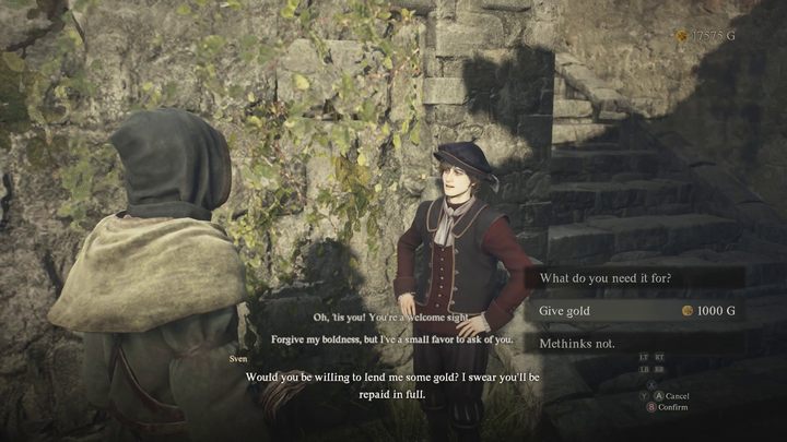 Drugie spotkanie ze Svenem nastąpi jakiś czas później - Dragons Dogma 2: Czy dać złoto Svenowi? - Dragons Dogma 2 - poradnik do gry