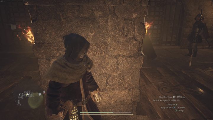 Korytarz strzeżony jest przez dwóch strażników, którzy patrolują pomieszczenie chodząc w kółko - Dragons Dogma 2: Jak znaleźć pokój z książkami? - Dragons Dogma 2 - poradnik do gry