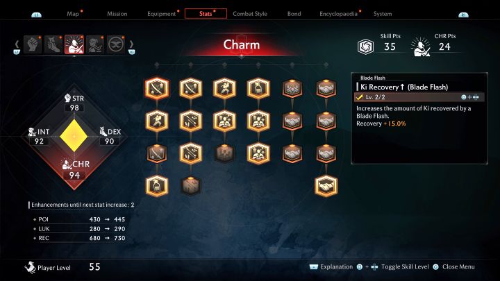 Każdy poziom umiejętności pozwoli Wam odnowić więcej energii ki po wykonaniu Błysku Ostrza - Rise of the Ronin: Najlepsze umiejętności - Rise of the Ronin - poradnik do gry