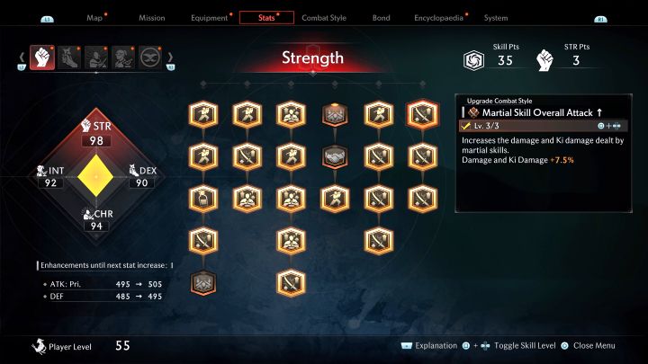 Umiejętność ta pozwala zwiększać zwykłe obrażenia i obrażenia ki dla używanych umiejętności walki - Rise of the Ronin: Najlepsze umiejętności - Rise of the Ronin - poradnik do gry