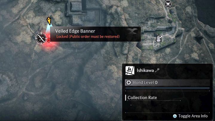 Dodatkowe zalety interakcji z każdym sztandarem to zapisanie postępów, regeneracja zdrowia oraz odnowienie zapasów przedmiotów jednorazowych - Rise of the Ronin: Jak działa szybka podróż? - Rise of the Ronin - poradnik do gry