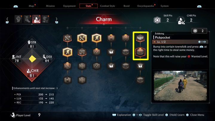 Wystarczy zakup pierwszych poziomów obu umiejętności - Rise of the Ronin: Jak odblokować kradzież kieszonkową? - Rise of the Ronin - poradnik do gry