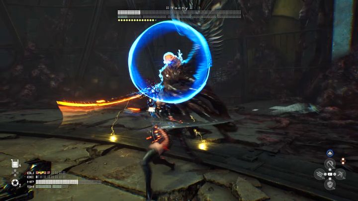 Czerwony atak bossa jest teraz serią 4 szybkich zamachnięć, które kończy atak z powietrza - Stellar Blade: Jak pokonać Tachy (Alfę Naytiba)? - Stellar Blade - poradnik do gry