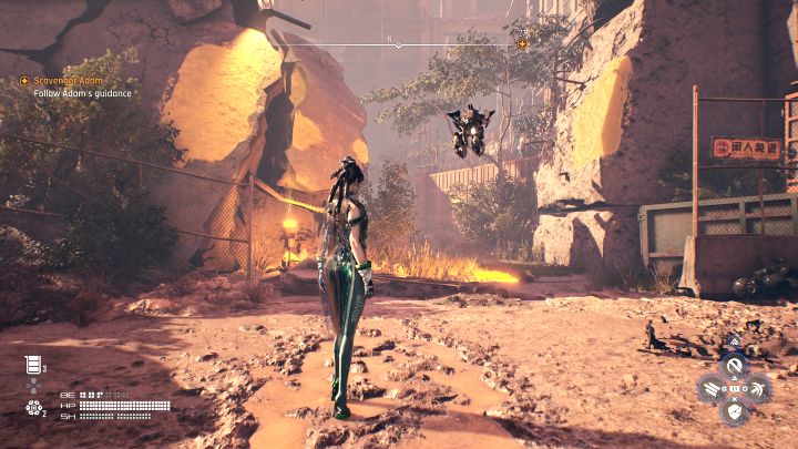 7 - Stellar Blade: Zagadka z dźwigiem w Strefie budowy na Eidos 7 - Stellar Blade - poradnik do gry