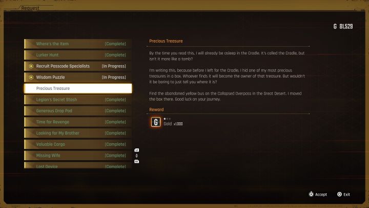 Znacznik pobocznej misji pojawi się w południowo-wschodniej części mapy Wielkiej Pustyni - Stellar Blade: Jak dotrzeć do Cennego skarbu na Wielkiej Pustyni? - Stellar Blade - poradnik do gry