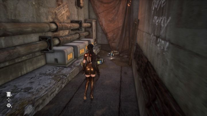 Puszka leży na ziemi na tyłach sklepu Lylea - Stellar Blade: Wszystkie puszki - Stellar Blade - poradnik do gry