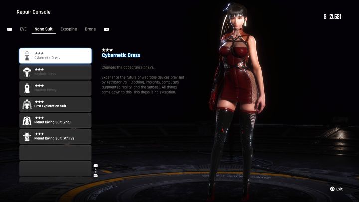 Wzór do zakupienia u Roxanne w Xion za monety vitcoin po osiągnięciu 3 poziomu relacji - Stellar Blade: Wszystkie stroje EVE - Stellar Blade - poradnik do gry