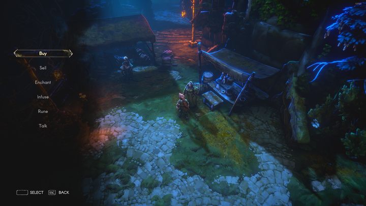 W ciągu gry będziecie wielokrotnie powracać do Eleanor, by skorzystać z jej specjalistycznych usług w zaklinaniu - No Rest for the Wicked: Jak ulepszać broń? - No Rest for the Wicked - poradnik do gry