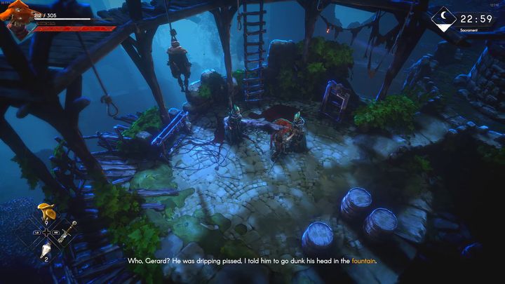 Udajcie się drogą w dół od celi Rattigana - No Rest for the Wicked: Gdzie jest fontanna? - No Rest for the Wicked - poradnik do gry