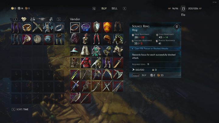 Gdy uda Wam się natrafić na Finleya na posterunku, zaoferuje Wam on dość szeroki wybór towarów - No Rest for the Wicked: Jak uwolnić kupca Finleya? - No Rest for the Wicked - poradnik do gry