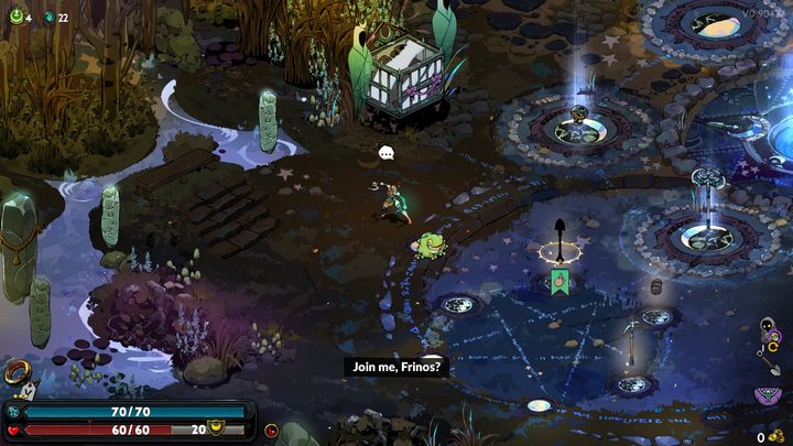 Chowańce możecie wyekwipować wchodząc z nimi w interakcję na placu treningowym - Hades 2: Jak odblokować chowańce? - Hades 2 - poradnik do gry