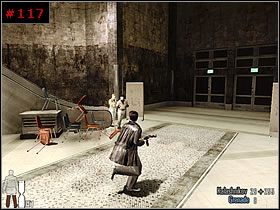 Wyszedłem po owych schodach piętro wyżej i dalej po kładką w stronę drzwi - [PART II] Chapter II - Max Payne 2: The Fall Of Max Payne - poradnik do gry