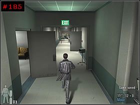 Uważając na dwójkę komandosów, którzy wyszli z sali z prawej, kontynuowałem trasę przed siebie - [PART III] Chapter I - Max Payne 2: The Fall Of Max Payne - poradnik do gry