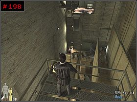Przejdź do końca pomieszczenia, zajmując się ludźmi czekającymi na końcu i uważaj na tych, co wyskoczą z drzwi [#199] - [PART III] Chapter II - Max Payne 2: The Fall Of Max Payne - poradnik do gry