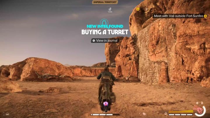 Po dotarciu pod Fort Sunfire wejdźcie na szczyt pobliskiego klifu używając ścian wspinaczkowych oraz kotwiczki i porozmawiajcie z Vail by oficjalnie rozpocząć infiltrację - Star Wars Outlaws: Przysługa dla Jabby - solucja, opis przejścia - Star Wars Outlaws - poradnik do gry