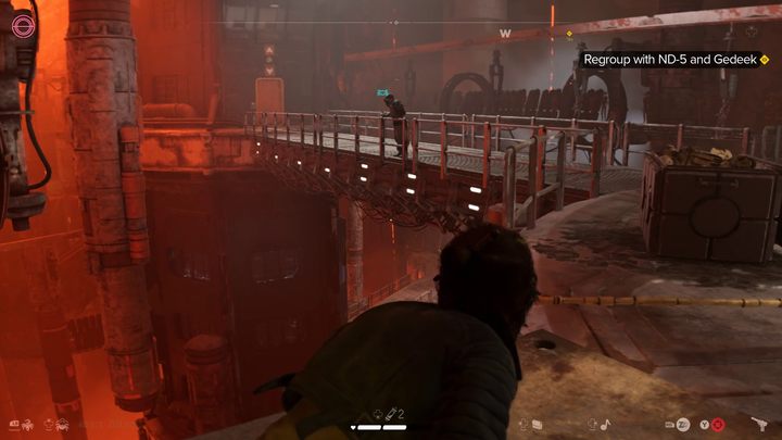 Po aktywowaniu przejścia dla towarzyszy, czeka Was kolejna sekcja platformowa oraz starcie z agentami Zerek Besh - Star Wars Outlaws: Spuścizna - solucja, opis przejścia - Star Wars Outlaws - poradnik do gry
