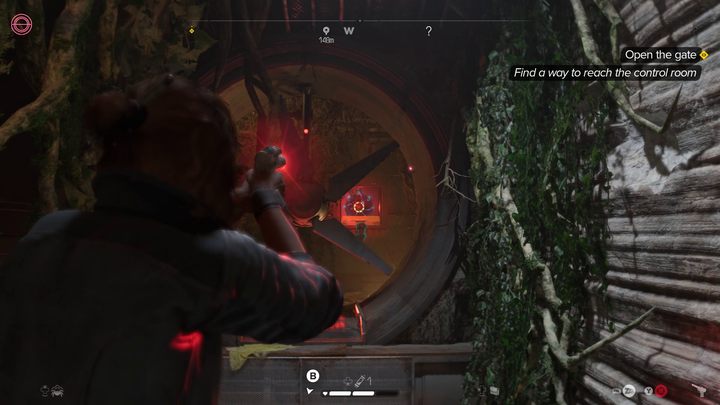 Gdy dotrzecie do aktywnego wentylatora blokującego drogę, wyślijcie Nixa do otwarcia drzwiczek, a następnie zestrzelcie moduł zasilania wiatraka - Star Wars Outlaws: Spuścizna - solucja, opis przejścia - Star Wars Outlaws - poradnik do gry