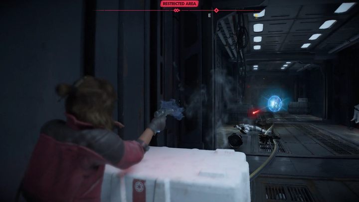 Liniowa ścieżka w końcu zabierze was do tej samej struktury, przez którą weszliście do bazy - Star Wars Outlaws: Inżynier droidów - solucja, opis przejścia - Star Wars Outlaws - poradnik do gry