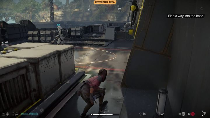 Zbliżcie się do drzwi, nad którymi znajduje się kamera - Star Wars Outlaws: Inżynier droidów - solucja, opis przejścia - Star Wars Outlaws - poradnik do gry