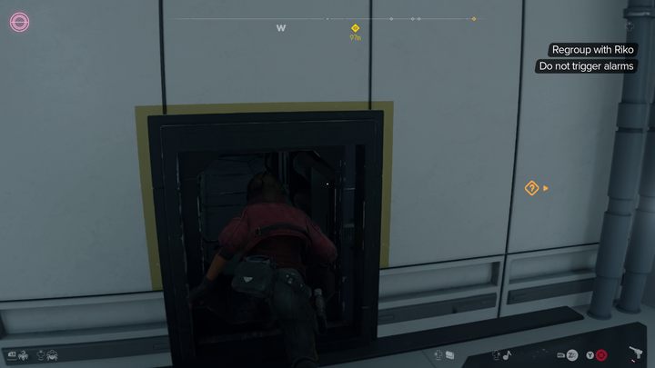 W korytarzu pełnym przeciwników zalecamy Wam skierować się od razu w lewo i wejść do małego pomieszczenia - Star Wars Outlaws: Prawda - solucja, opis przejścia - Star Wars Outlaws - poradnik do gry