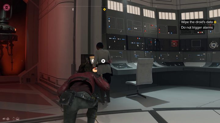 Po dotarciu na przeciwległą stronę pomieszczenia, przejdźcie na prawe skrzydło - Star Wars Outlaws: Prawda - solucja, opis przejścia - Star Wars Outlaws - poradnik do gry