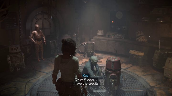 Gdy uda Wam się już zgromadzić 100 kredytów, wróćcie do Preebana - Star Wars Outlaws: Początki - solucja, opis przejścia - Star Wars Outlaws - poradnik do gry