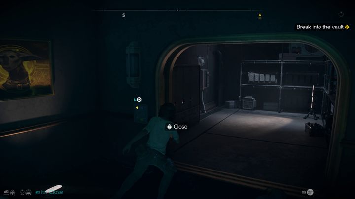Wyłącznik pola blokującego wejście do turbowindy znajduje się w lewym skrzydle budynku (obok lady barowej) - Star Wars Outlaws: Początki - solucja, opis przejścia - Star Wars Outlaws - poradnik do gry