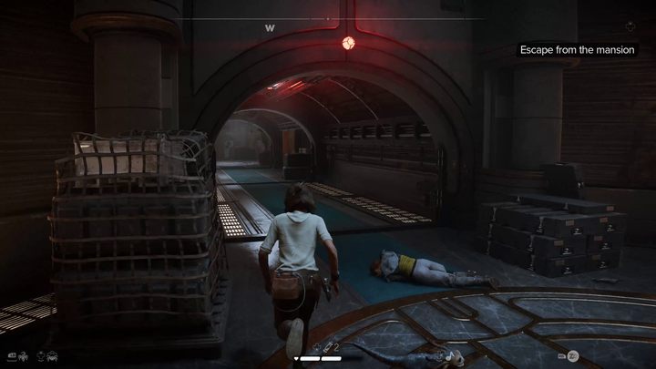 Uciekajcie jedynymi otwartymi pomieszczeniami walcząc po drodze z kolejnymi falami strażników - Star Wars Outlaws: Początki - solucja, opis przejścia - Star Wars Outlaws - poradnik do gry