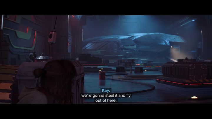Szyby wentylacyjne wyprowadzą Was w końcu do hangaru - Star Wars Outlaws: Początki - solucja, opis przejścia - Star Wars Outlaws - poradnik do gry