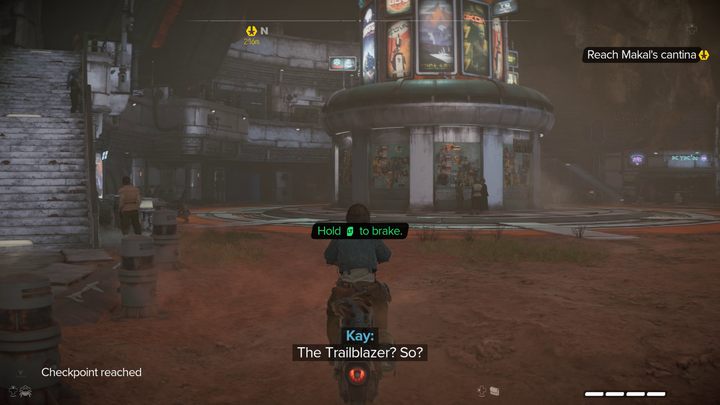 Po dotarciu do miasta zaparkujcie swój pojazd w dużym, okrągłym hangarze - Star Wars Outlaws: Półświatek - solucja, opis przejścia - Star Wars Outlaws - poradnik do gry