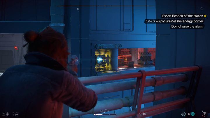 Gdy traficie do szerokiego korytarza wywiąże się strzelanina - Star Wars Outlaws: Fałszywa Flaga - solucja, opis przejścia - Star Wars Outlaws - poradnik do gry