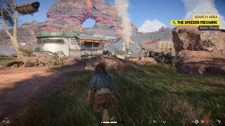 Zostaniecie skierowani do nowej siedziby mechaniczki Selo, która znajduje się na północ od Nadziei Jaunty - Star Wars Outlaws: Mechanik - solucja, opis przejścia - Star Wars Outlaws - poradnik do gry