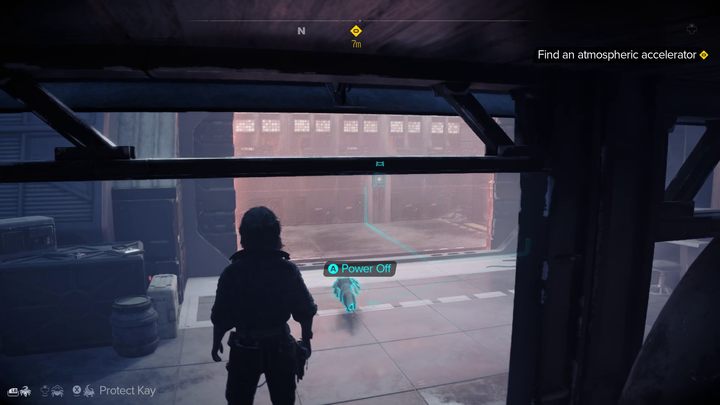 By przejść dalej skorzystajcie z pomocy Nixa, który wyłączy dla Was pole siłowe - Star Wars Outlaws: Mechanik - solucja, opis przejścia - Star Wars Outlaws - poradnik do gry