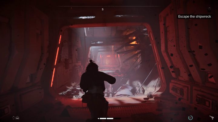 Na mostku zawalczycie z parą silnie opancerzonych przeciwników - Star Wars Outlaws: Wrak - solucja, opis przejścia - Star Wars Outlaws - poradnik do gry