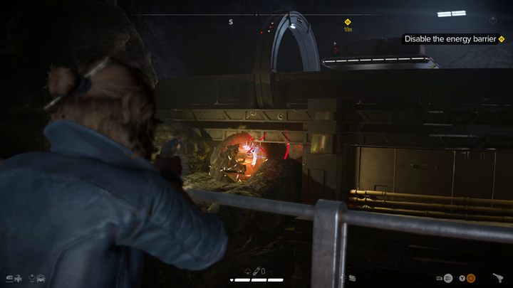 Po drugiej arenie, Ank poprosi Was o dezaktywowanie pola siłowego stojącego na drodze wózka - Star Wars Outlaws: Ucieczka - solucja, opis przejścia - Star Wars Outlaws - poradnik do gry