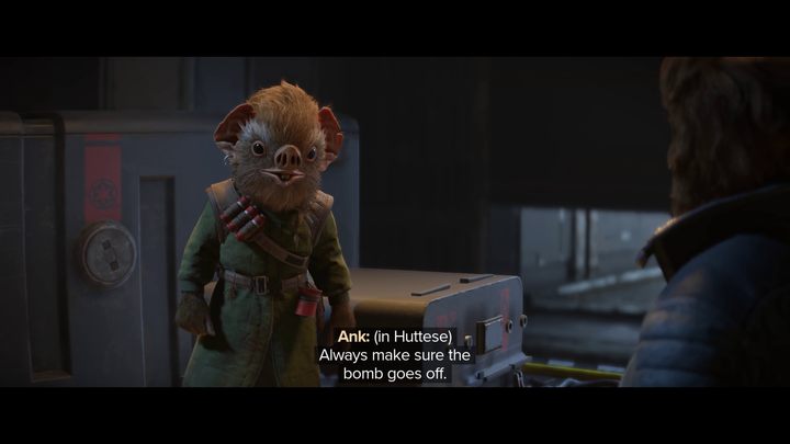 Po kilku kolejnych salach pełnych wrogów ponownie spotkacie Ank - Star Wars Outlaws: Ucieczka - solucja, opis przejścia - Star Wars Outlaws - poradnik do gry