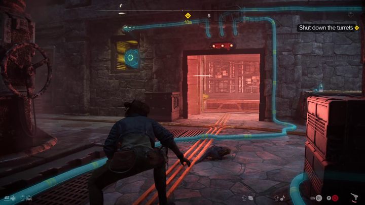 Terminal służący do dezaktywowania wieżyczek znajduje się za barierą energetyczną - Star Wars Outlaws: Rój - solucja, opis przejścia - Star Wars Outlaws - poradnik do gry