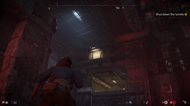 Ostatni zasilacz znajduje się za drzwiczkami nad pomieszczeniem, z którego wcześniej przyszliście - Star Wars Outlaws: Rój - solucja, opis przejścia - Star Wars Outlaws - poradnik do gry