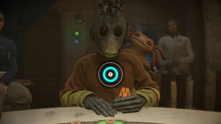 Podczas tury gracza Kay może podjąć próbę oszukiwania, np - Star Wars Outlaws: Jak grać w kesselskiego sabaka? - Star Wars Outlaws - poradnik do gry