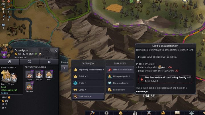 Angażowanie się w dworskie zbrodnie ma również dodatkową konsekwencję - Norland: Religia - Norland - poradnik do gry