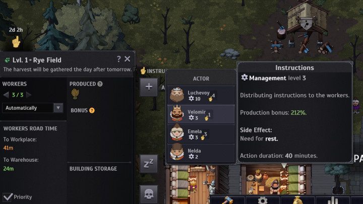 W przypadku czynności, których efekt uzależniony jest od statystyk konkretnej postaci, gra wyświetli Wam spodziewane rezultaty działań konkretnego lorda - Norland: Zarządzanie lordami - Norland - poradnik do gry