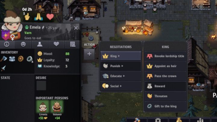 Pamiętajcie również, że niektóre z akcji wykonywane mogą być tylko i wyłącznie przez króla - Norland: Zarządzanie lordami - Norland - poradnik do gry