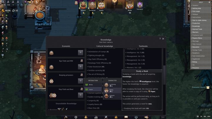 Kliknijcie w ikonę z plusem przy odpowiedniej opcji w okienku - Norland: Co robić z jeńcami? - Norland - poradnik do gry