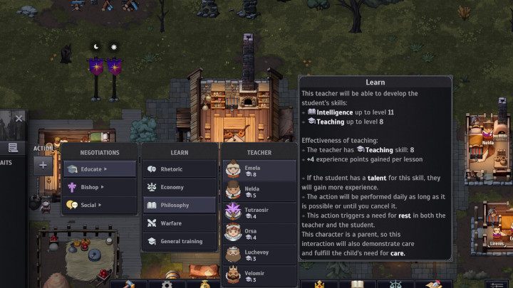 Szlacheckie dzieci pojawią się obok paska przedstawiającego wszystkich Waszych lordów - Norland: Jak rozwijać ród? - Norland - poradnik do gry