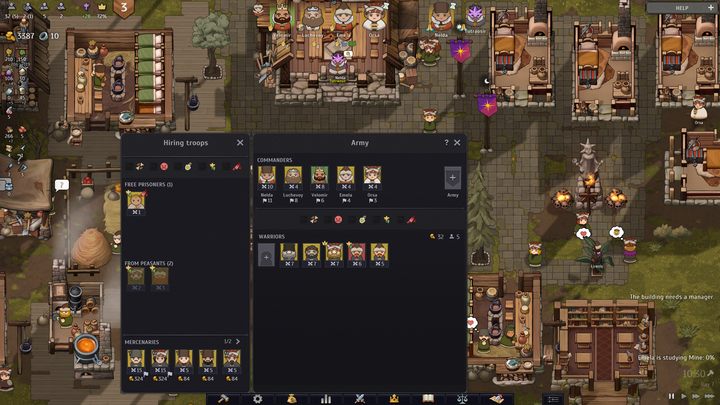 Górna część okna to Wasi lordowie, którzy mogą stanąć na czele armii - Norland: Jak rekrutować strażników? - Norland - poradnik do gry