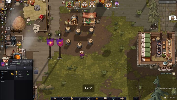 Gdy postawicie już słupy patrolowe, w odpowiednich godzinach na patrol wyruszą losowi wojownicy z koszarów - Norland: Jak rekrutować strażników? - Norland - poradnik do gry