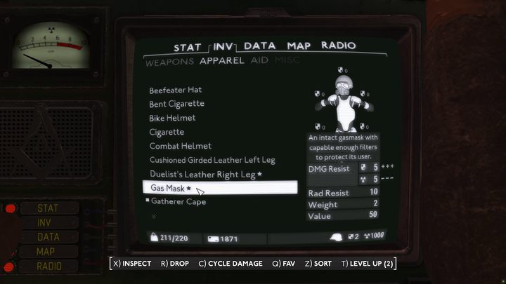 Pamiętajcie jednak, że Gas Mask zmusi Was do zdjęcia innego wyposażenia z głowy - Fallout London: Czym jest Tunnel Cough? - Fallout London - poradnik do gry